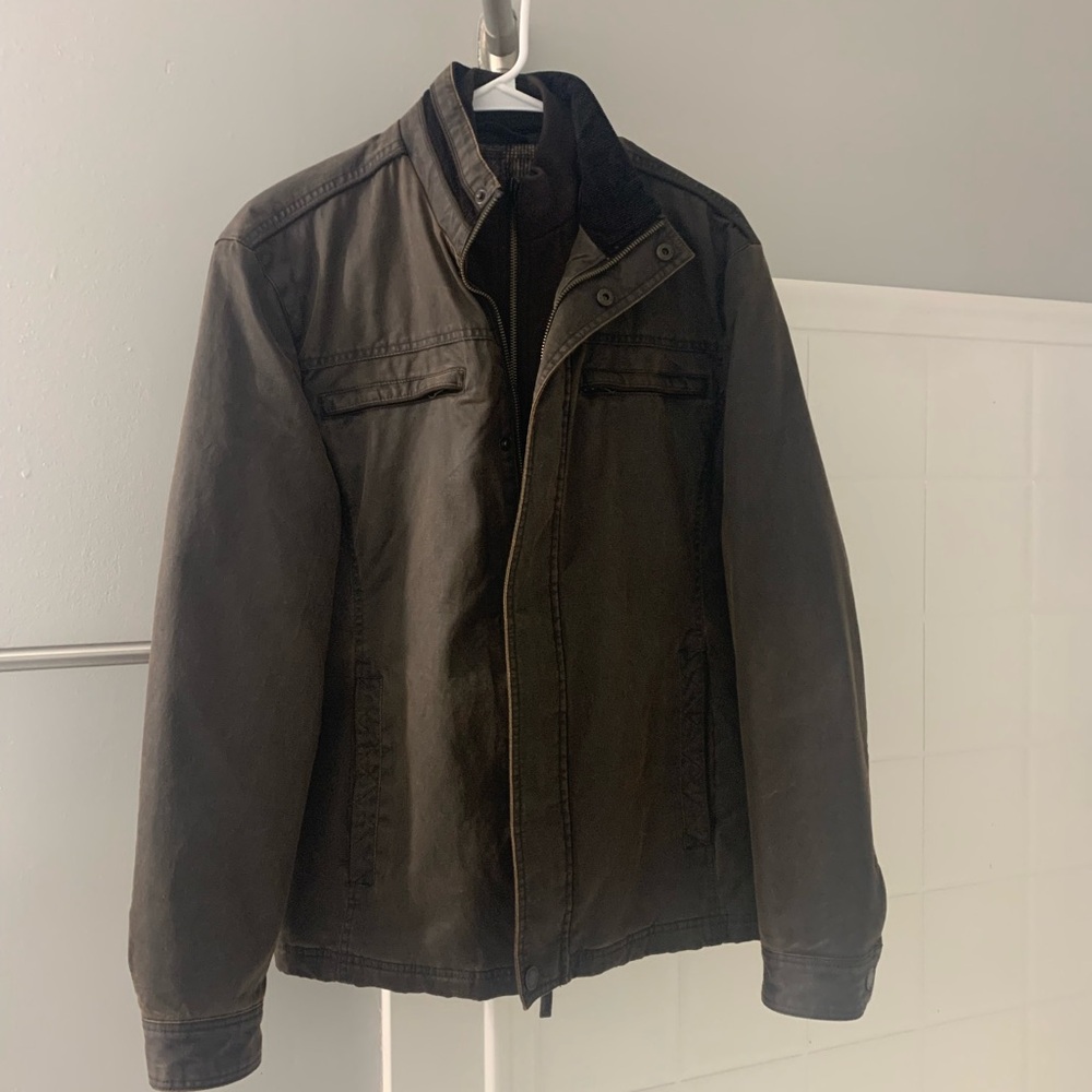 Johnston & Murphy Brown Antique Cotton Jacket, Size Small, EUC, barely worn